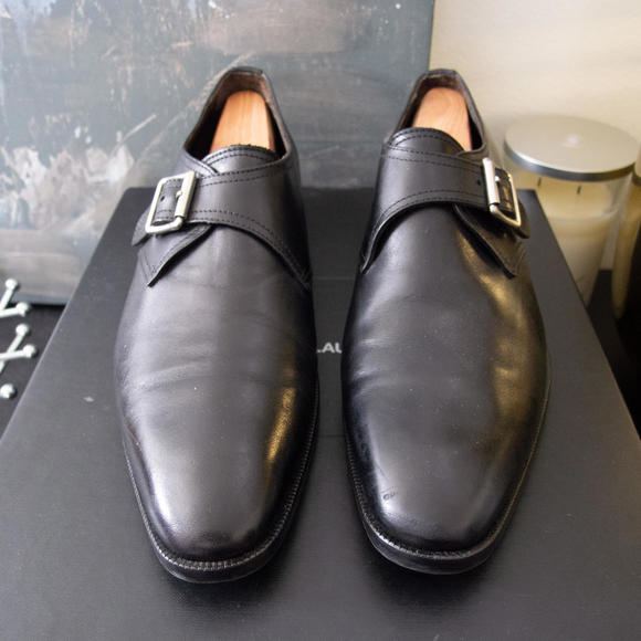 To Boot New York Single Monk Strap Dress Shoes - Picture 3 of 7